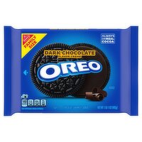 Nabisco Oreo Dark Chocolate Flavor Creme Sandwich Cookies Family Size, 1 lb 1 oz