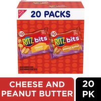 Nabisco Ritz Bits Cheese and Peanut Butter Cracker Sandwiches, 1 lb 4 oz, 20 count