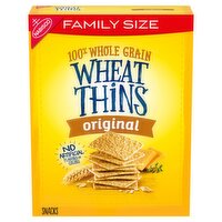 Nabisco Wheat Thins Original 100% Whole Grain Snacks Family Size, 14 oz