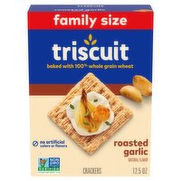 Triscuit Roasted Garlic Crackers Family Size, 12.5 oz