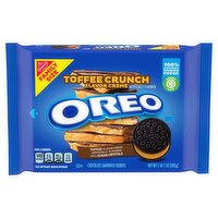 Nabisco Oreo Toffee Crunch Flavor Creme Chocolate Sandwich Cookies, 1 lb 1 oz