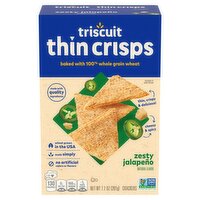 Triscuit Thin Crisps Zesty Jalapeño Crackers, 7.1 oz