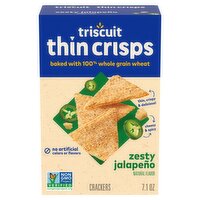 Triscuit Thin Crisps Zesty Jalapeño Crackers, 7.1 oz
