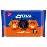 Nabisco Oreo Boo! Orange Colored Creme Chocolate Sandwich Cookies Limited Edition, 1 lb 2.71 oz