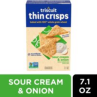 Triscuit Thin Crisps Sour Cream & Onion Crackers, 7.1 oz