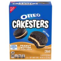 Nabisco Oreo Cakesters Peanut Butter Flavor Creme Soft Snack Cakes, 2.02 oz, 5 count, 10.1 Ounce