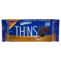 Nabisco Oreo Thins Tiramisu Flavor Creme Chocolate Sandwich Cookies Family Size, 11.78 oz