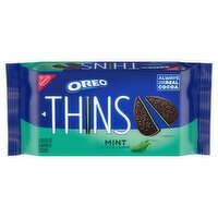 Nabisco Oreo Thins Mint Flavor Creme Chocolate Sandwich Cookies, 9.21 oz