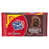 Chips Ahoy! Chewy Chocolatey Cookies with Hershey's Fudge Filling Filled Soft Cookies, 14.85 oz, 14.85 Ounce