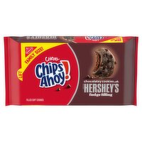 Chips Ahoy! Chewy Chocolatey Cookies with Hershey's Fudge Filling Filled Soft Cookies, 14.85 oz