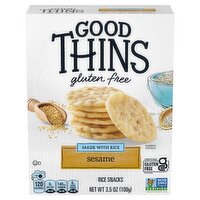 Good Thins Gluten Free Sesame Rice Snacks, 3.5 oz