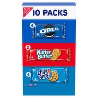 Oreo/Nutter Butter/Chips Ahoy! Chocolate Chip Sandwich Cookies, 10 count