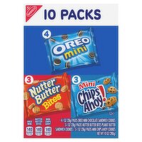Nabisco Oreo/Nutter Butter/Chips Ahoy! Cookies, 10 oz, 10 count