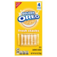 Nabisco Golden Oreo Fresh Stacks Sandwich Cookies, 4 count, 8.05 oz