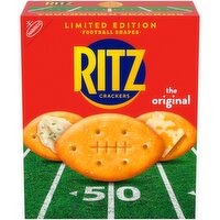 RITZ Football Shapes Original Crackers, Party Snacks, Limited Edition, 12.3 oz