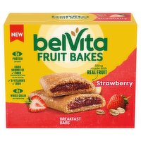 Belvita Fruit Bakes Strawberry Breakfast Bars, 1.41 oz, 5 count