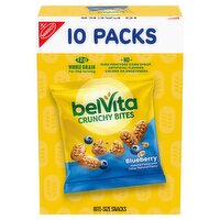 Nabisco Belvita Crunchy Bites Blueberry Bite-Size Snacks, 1.0 oz, 10 count, 10 Ounce