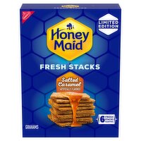 Nabisco Honey Maid Fresh Stacks Salted Caramel Grahams Limited Edition, 6 count, 12.2 oz, 12.2 Ounce