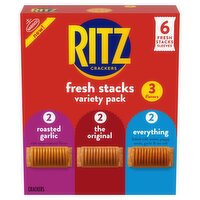 Nabisco Ritz Fresh Stacks Crackers Variety Pack, 6 count, 8.85 oz