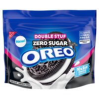 Nabisco Oreo Double Stuf Zero Sugar Chocolate Sandwich Cookies, 1.03 oz, 10 count