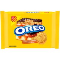 OREO Salted Caramel Shortbread Creme with Sugar Crystals Sandwich Cookies, Family Size, 17 oz