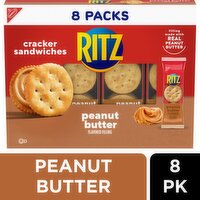 Nabisco Ritz Peanut Butter Flavored Filling Cracker Sandwiches, 1.38 oz, 8 count