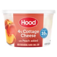 Hood 4% Cottage Cheese with Peaches Added, 16 oz