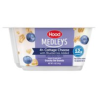 Hood Medleys 4% Cottage Cheese with Blueberries Added, 5 oz, 5 Ounce