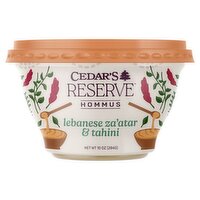 Cedar's Reserve Lebanese Za'atar & Tahini Hommus, 10 oz