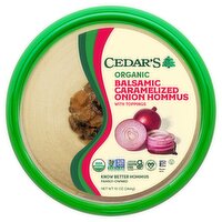 Cedar's Organic Balsamic Caramelized Onion Hommus with Toppings, 10 oz, 10 Ounce