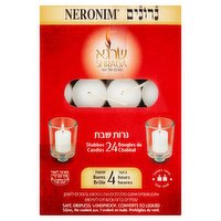 Shraga Neronim Shabbos Candles, 24 count, 10 oz