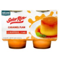 Señor Rico Caramel Flan, 4 oz, 4 count, 16 Ounce