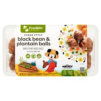 Franklin Farms Cuban Style Black Bean & Plantain Baked Plant-Based Balls, 9 oz, 9 Ounce