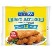 Gorton's Crispy Battered Fish Portions Value Pack, 12 count, 24.5 oz