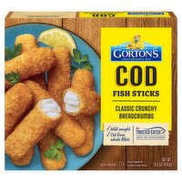 Gorton's Crunchy Panko Breadcrumbs Cod Fish Sticks, 14.6 oz