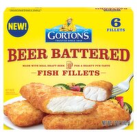 Gorton's Beer Battered Fish Fillets, 6 count, 11 oz