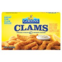 Gorton's Tender Strips Crunchy Coating Clams, 5.75 oz, 5.75 Ounce