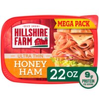 Hillshire Farm Ultra Thin Sliced Honey Ham Sandwich Meat, 22 oz, 22 Ounce