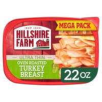 Hillshire Farm Ultra Thin Over Roasted Turkey Breast Mega Pack, 2 count, 11 oz, 22 Ounce