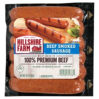 Hillshire Farm Beef Smoked Sausage, 6 count, 13.5 oz