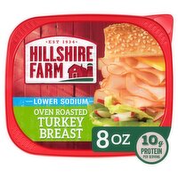 Hillshire Farm Lower Sodium Oven Roasted Turkey Breast, 8 oz, 8 Ounce