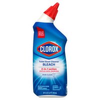 Clorox Rain Clean Toilet Bowl Cleaner Bleach, 24 fl oz