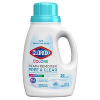 Clorox 2 3 in 1 for Colors Stain Remover Free & Clear Laundry Additive, 26 loads, 33 fl oz