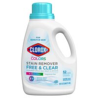 Clorox 2 3 in 1 for Colors Stain Remover Free & Clear Laundry Additive, 52 loads, 66 fl oz