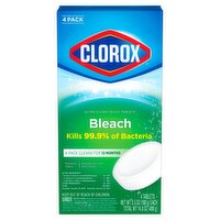 Clorox Bleach Ultra Clean Toilet Tablets, 3.5 oz, 4 count, 4 Each