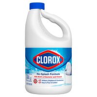 Clorox Splash-Less Bleach, 2.41 qt, 77 Fluid ounce