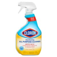 Clorox Crisp Lemon Disinfecting All Purpose Cleaner, 32 fl oz, 32 Fluid ounce