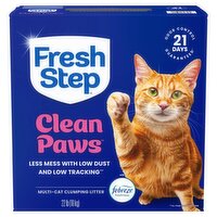 Fresh Step Clean Paws Multi-Cat Clumping Litter, 22 lb