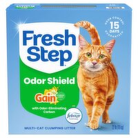 Fresh Step Odor Shield Gain Original Scent Multi-Cat Clumping Litter, 22 lb