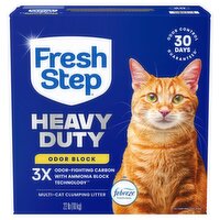 Fresh Step Heavy Duty Odor Block Multi-Cat Clumping Litter, 22 lb